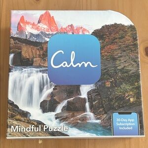 300 piece Calm Mindful Puzzle with Sunset Mountain Image